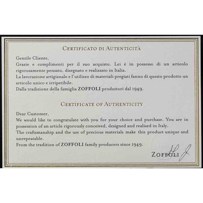 Zoffoli living Globus James Cook Gold/White 33 cm